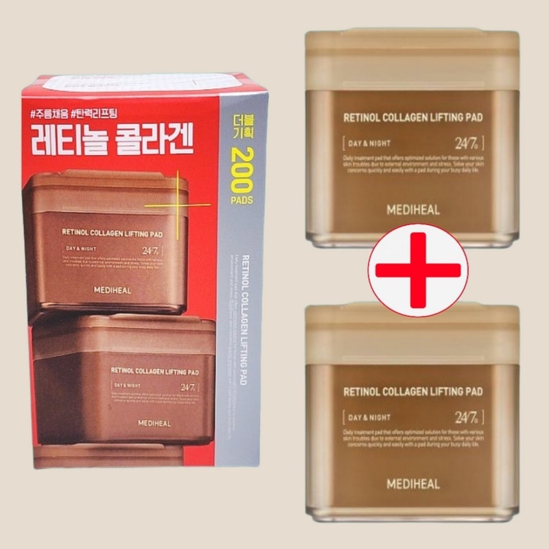 レチノールコラーゲン弾力パッド100枚+100枚ファクト弾力リフティング