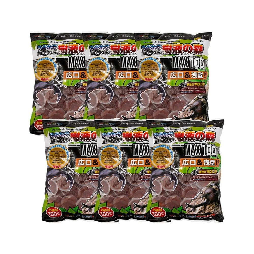 フジコン　昆虫ゼリー　ワイドカップ　樹液の森　１００Ｐ　１６ｇX１００個入り　６袋　ＣＲＣ18―35―05―10―20