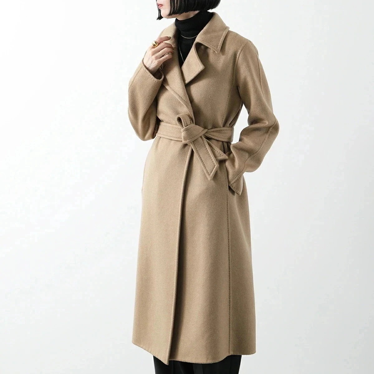 MAX MARA マックスマーラ ガウンコート MANUELA 1 マニュエラ レディース カシミヤ カシミアコート ロング丈 ラップコート ベルト付き ベージ 206,441円