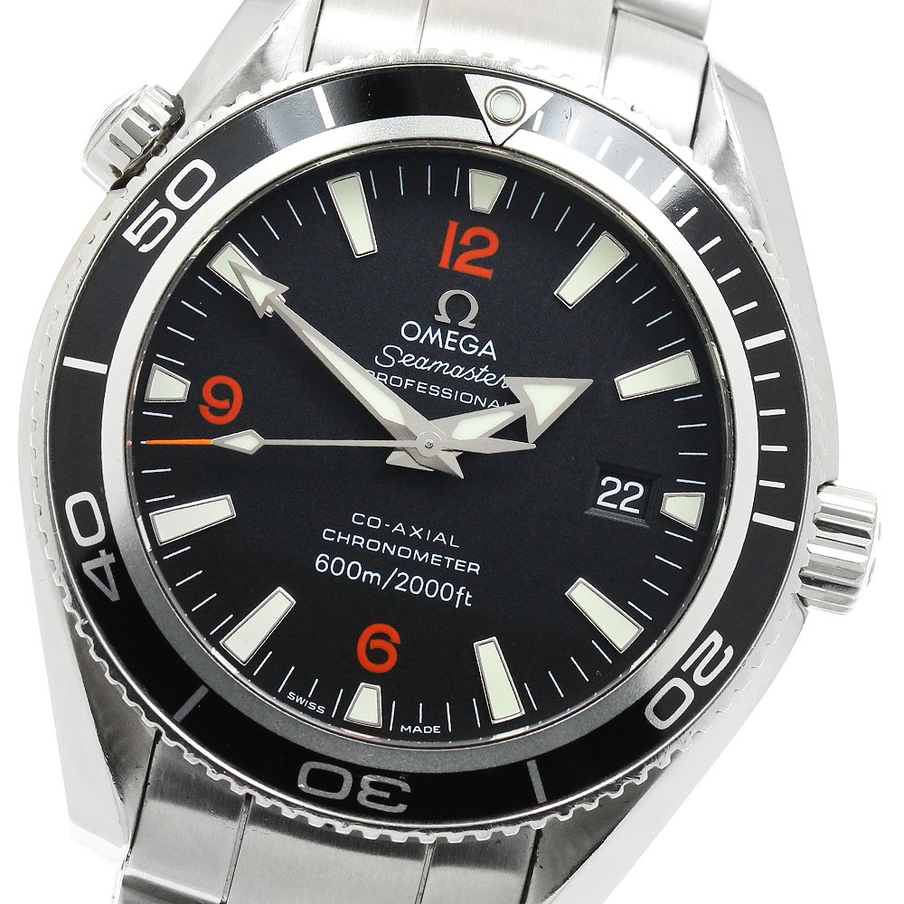 オメガ OMEGA 2201.51 シーマスター600 プラネットオーシャン デイト コーアクシャル 自動巻き メンズ 保証書付き_898730【中古】