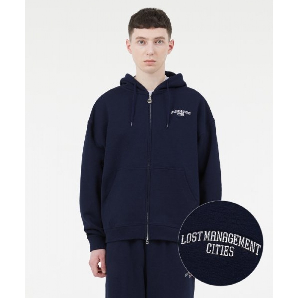 LMC アーチファンジップアップパーカーネイビー