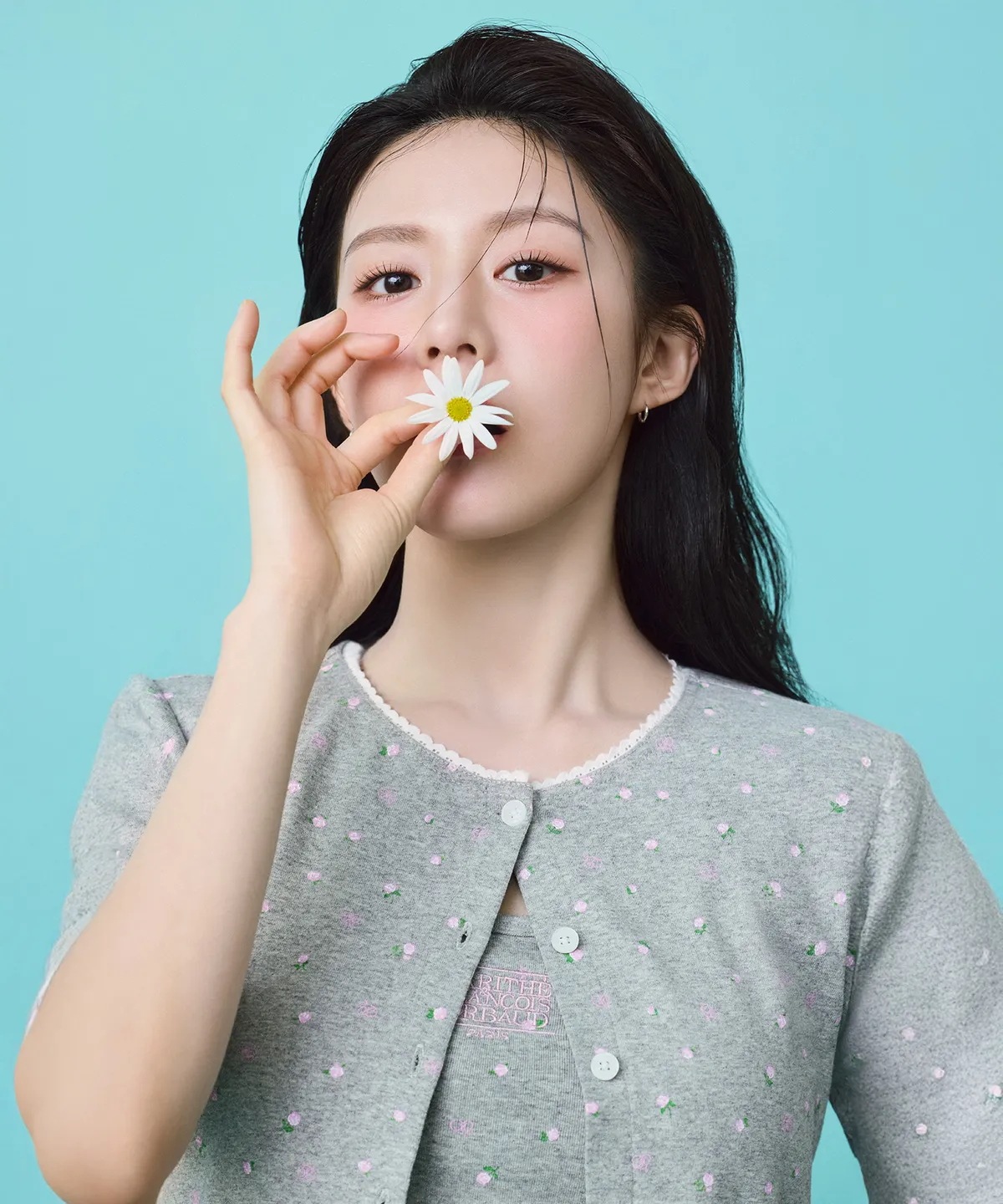 [コ·ユンジョン着用] W FLOWER CARDIGAN TEE 2color 半袖 Tシャツ 韓国の人気ファッションブランド