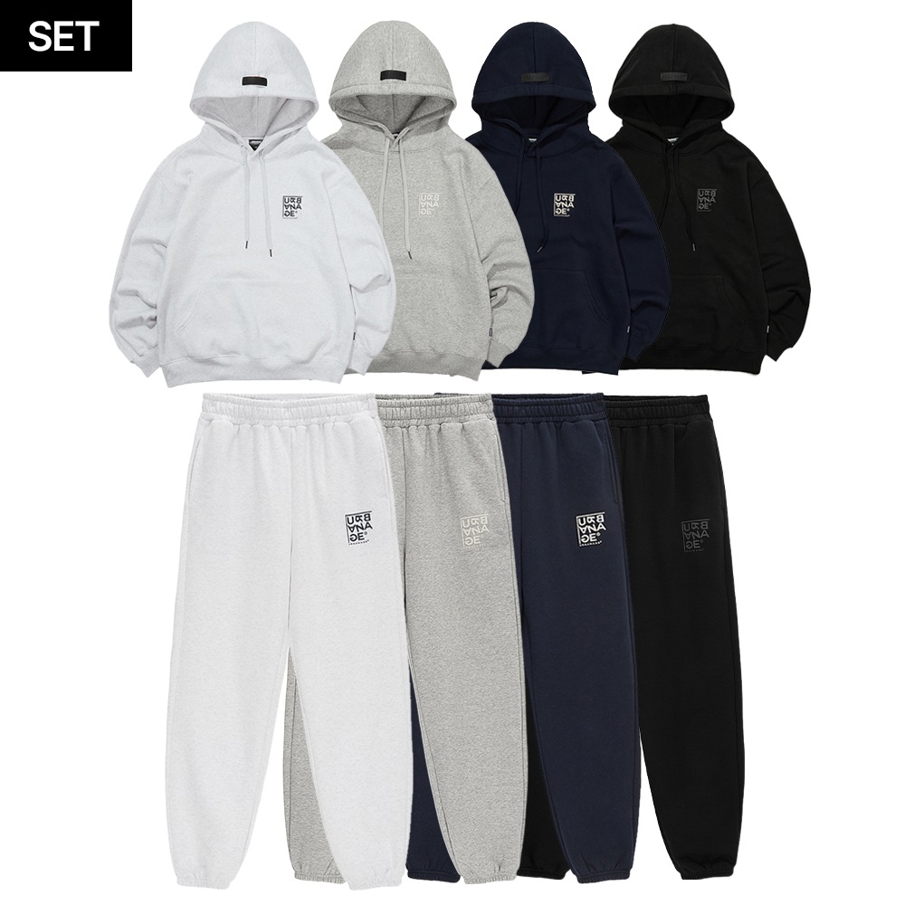 [SET] Logo point overhood Jogger Pants