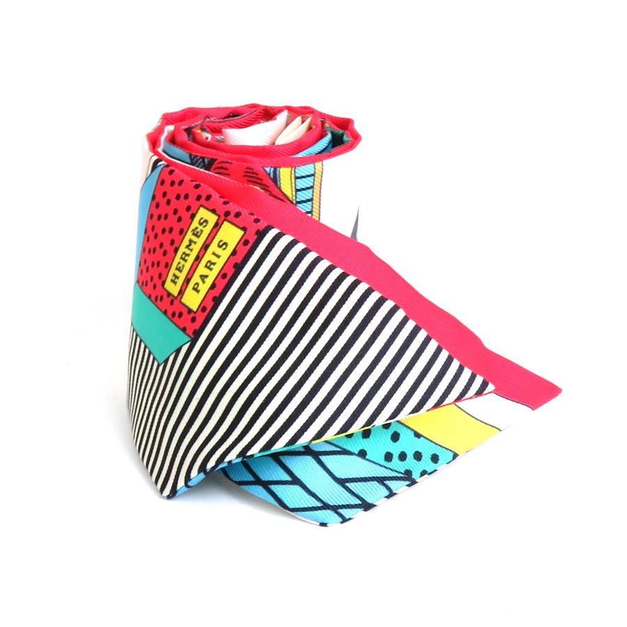 エルメス HERMES スカーフ ツイリー シルク マルチカラー レディース h29883f