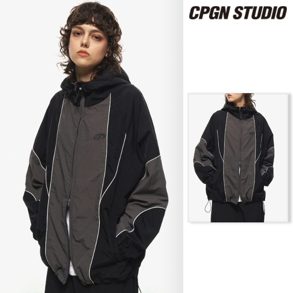 【CPGN STUDIO】 Piping Line Hooded Track Jacket