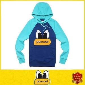 正規品 POPEYES RAGLAN HOODY (E-1 FP) (TRUE BLUE) PANCOAT トレーナーフードT アヒルフード付き 冬 Tシャツパーカー長袖HOOD フード パ