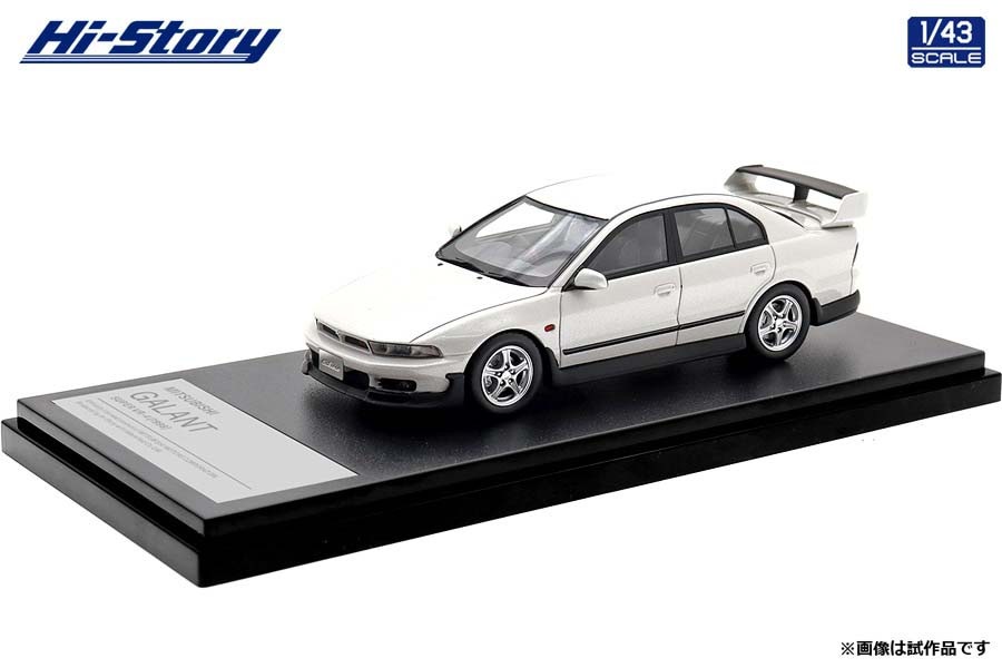 ハイストーリー 1/43 MITSUBISHI GALANT SUPER VR-4 (1998) カスタマイズカラー ギャラクシーホワイト【HS514WH】 ミニカー HS514WH ミツビシ ギャラ