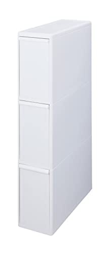 ライクイット (like-it) フタ付きゴミ箱 分別引出しステーションスリム3段 幅17×奥行き46.5×高さ88.1cm ホ