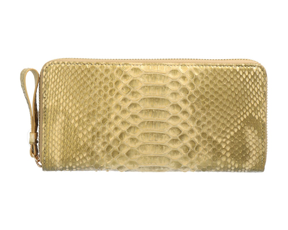 長財布 パイソン レザー ゴールド コインケース ラウンドファスナー 財布 ヘビ革 本革 牛革 金運 幸運 大容量 高級 レディース メンズ ギフト プレゼント
