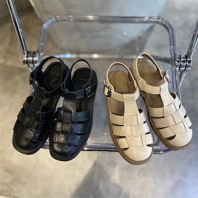 【20点セット】【急速出荷】サンダル レディース メッシュ 柔らか 編み込み ストラップ ローヒール ヒール3cmUH331