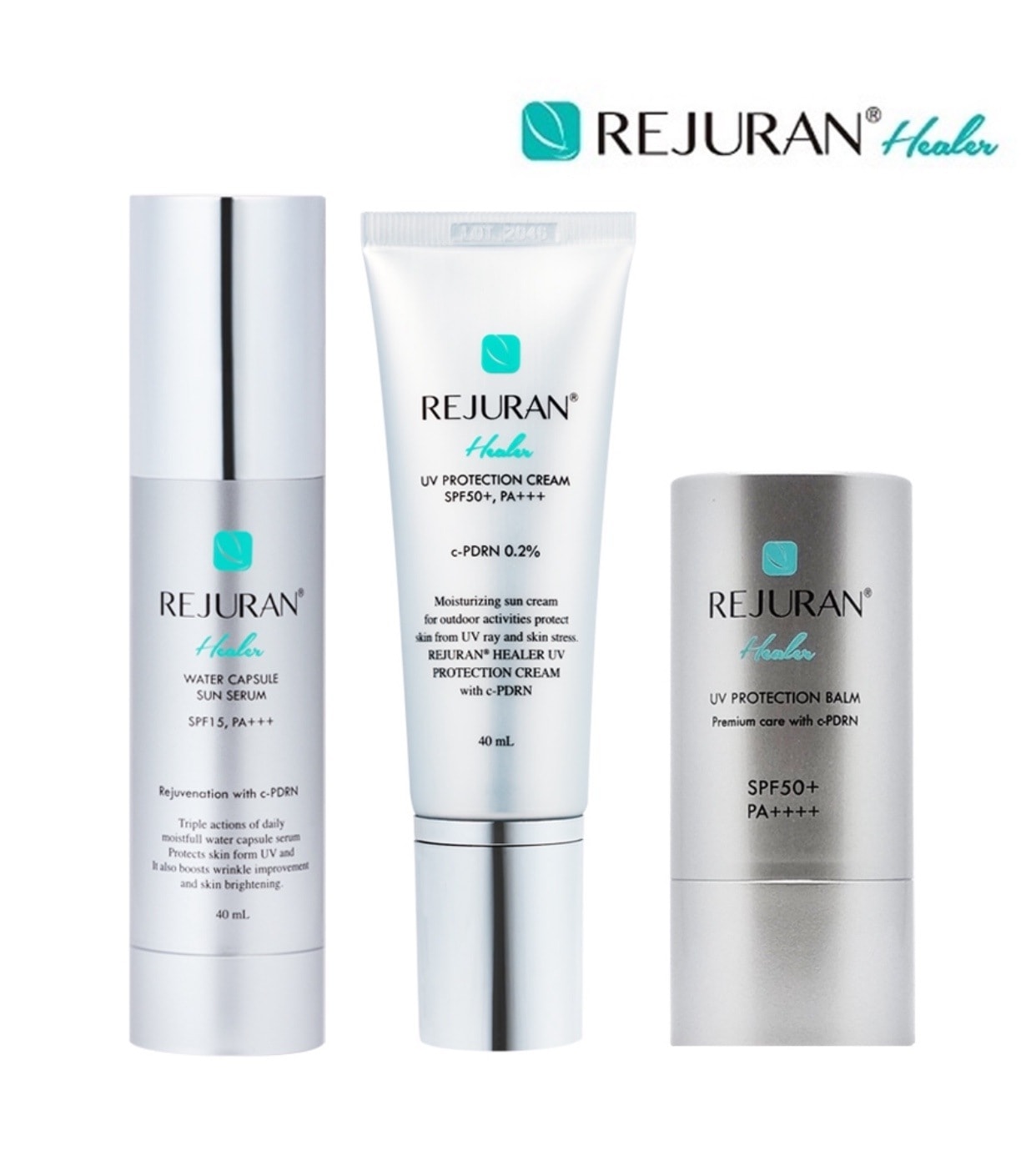 [ヒーラー3点セット]ウォーターカプセルサンセラム + UVプロテクションクリーム(SPF50+PA++++) + UVプロテクションバーム