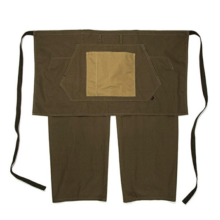 難燃エプロンチャップス オリーブ フリー #OCW-2016OF-OLIVE