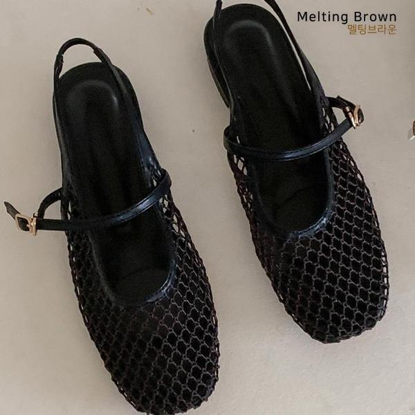 レディース夏サンダルネットフラットサンダル K82