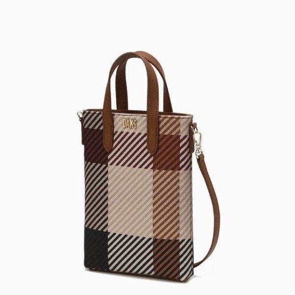 AK Bundang店 ブラウン ハウスチェック柄 ミニクロスバッグ DCWA5F501W2