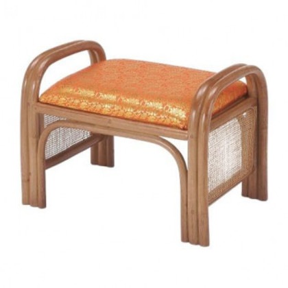 今枝商店 Romantic Rattan 籐金襴座椅子 朱 C41