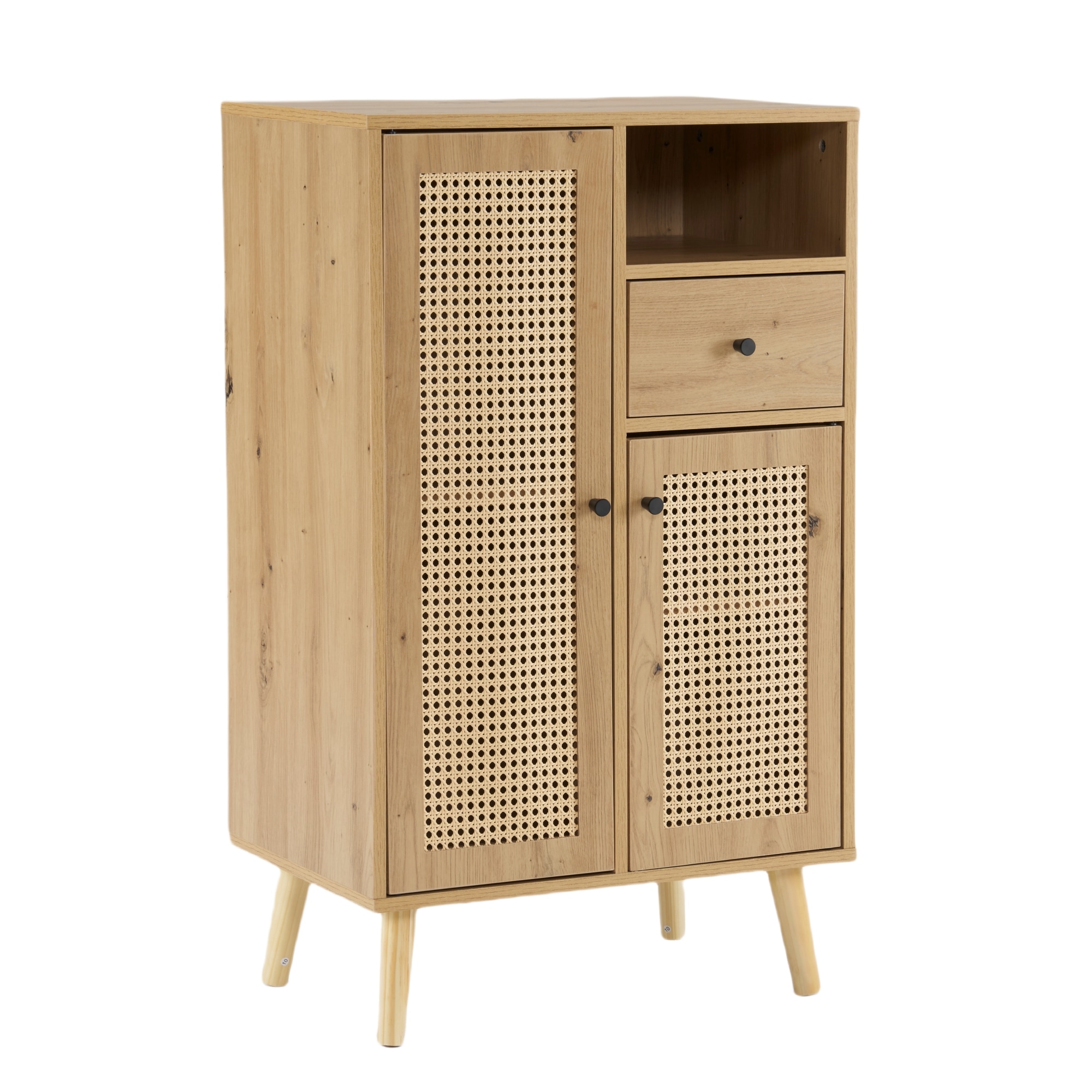 キャビネット サイドボード チェストラタン調 ラタン風 幅60cm 収納棚 リビング 収納 ローボード 収納チェスト2段 サイドボード 引き出し 扉付き リビングボード 洋服 タンス 収納 箪笥 おG