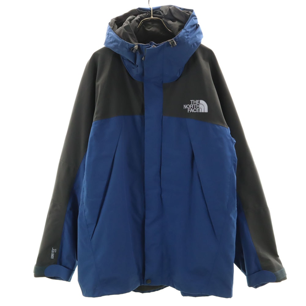 GORE-TEX ナイロンジャケット Xl ブルー アウトドア フーディー メンズ