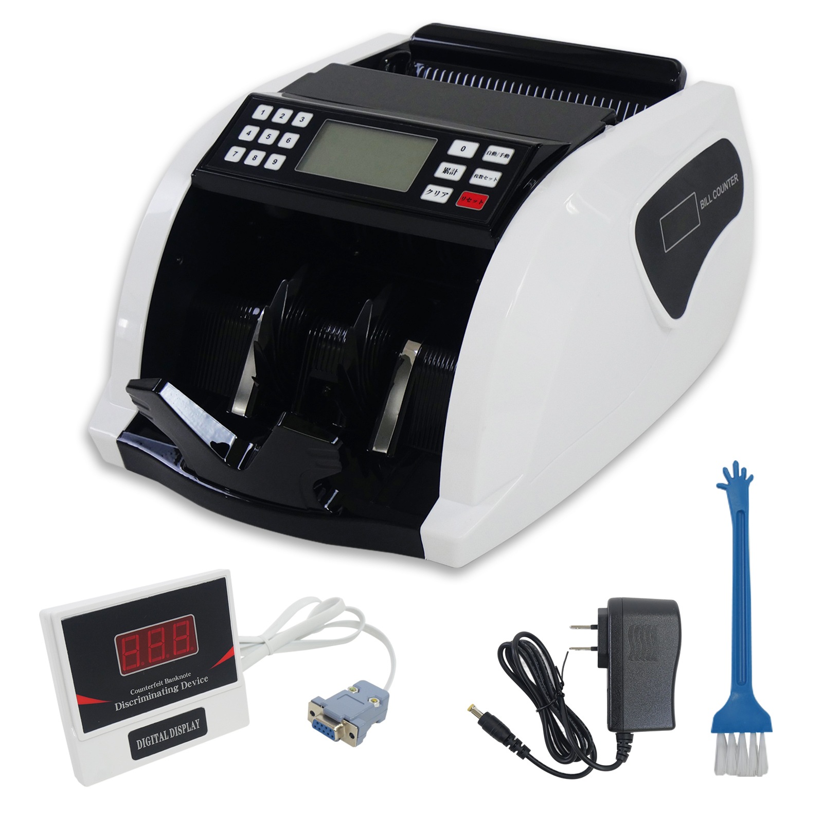 マネーカウンター 充電式 紙幣計算機 偽造検知機能付き 卓上タイプ お札 カウンター 紙幣カウンター デジタル表示 高速カウント 紙幣数え機 卓上 マネーカウンター 日