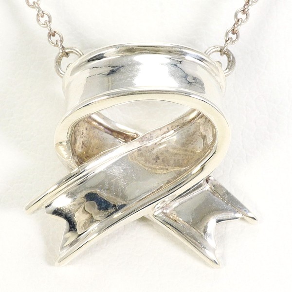 ティファニー クロスリボン シルバー ネックレス 中古