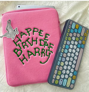 人気の韓国ファッションアイテム ハリーポッター ハ ピンクケーキ タブレット ipad 保護カバー ジッパーバッグ