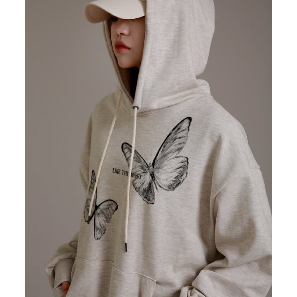 ほとんどのX線グラフィックのバタフライオーバーパーカーのように [オートミール]