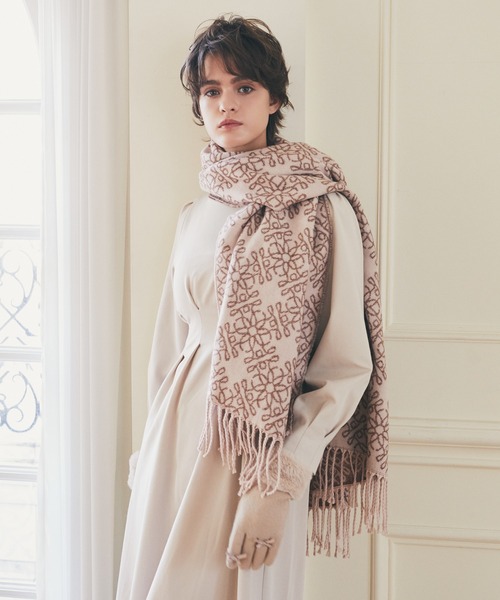 [最安値挑戦]ストール FLEURモノグラムストール レディース