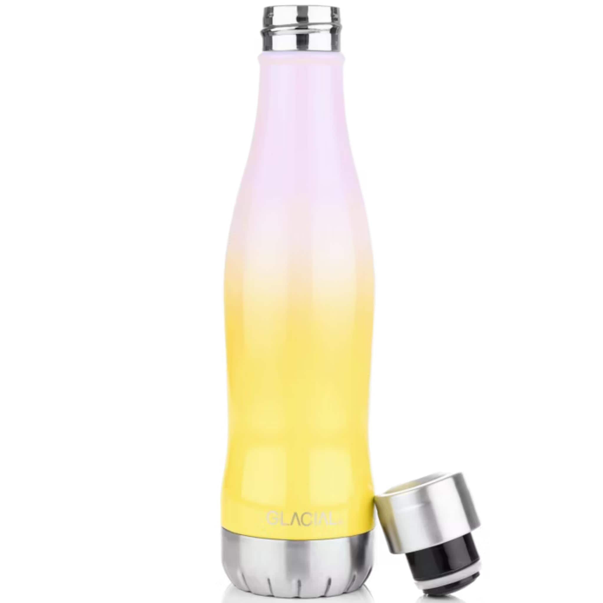 GLACIAL 水筒 400ml 炭酸対応 真空断熱 ステンレスボトル 保温 保冷 高性能 北欧デザイン ギフト対応 バブルスイート