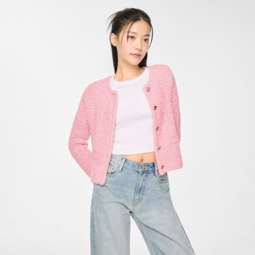 MIXXO ゴールドボタン ジャケットタイプ カーディガン_MIWCKF414T
