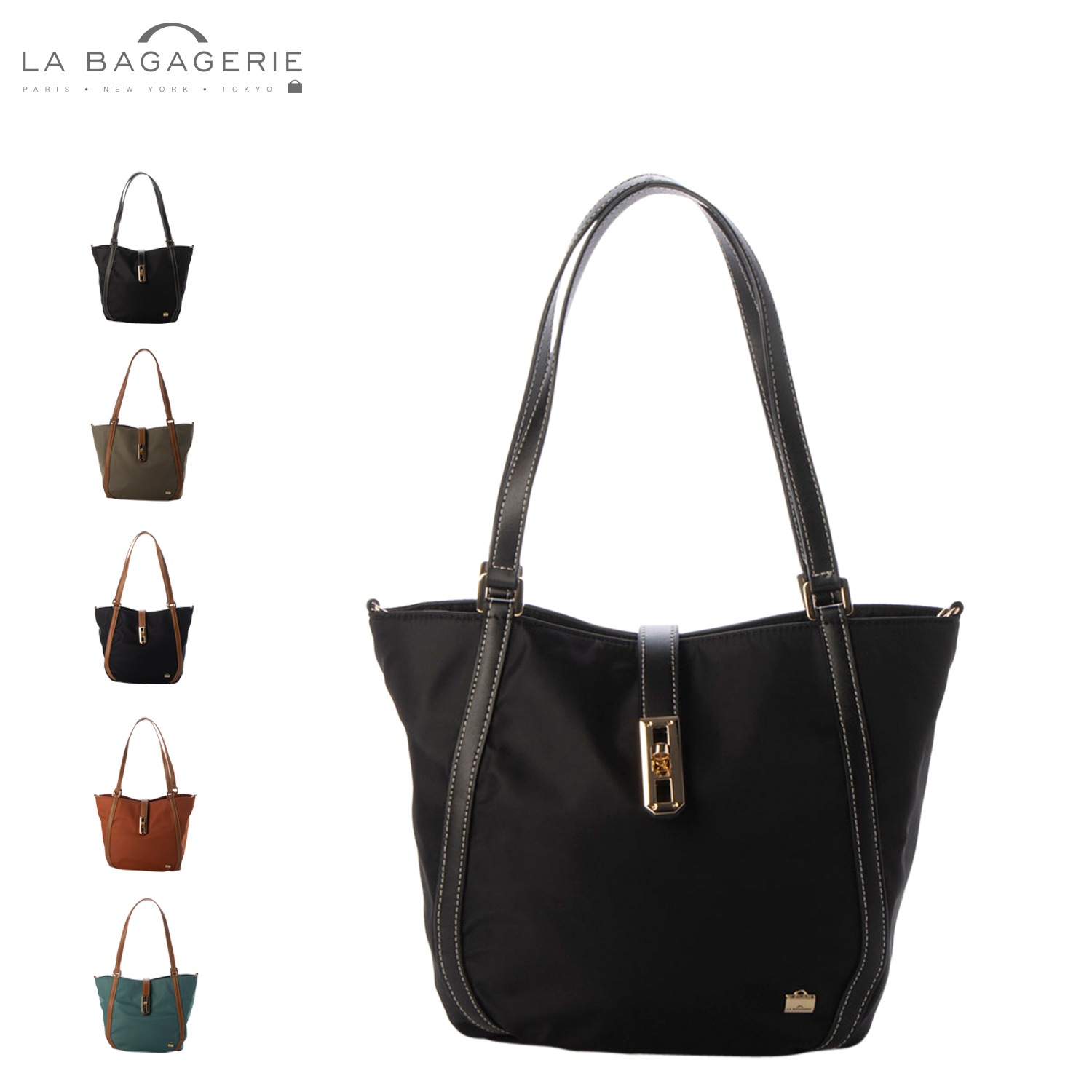 トートバッグ レディース A5 撥水 Sサイズ 斜めがけ 軽量 ファスナー付き B0077-02