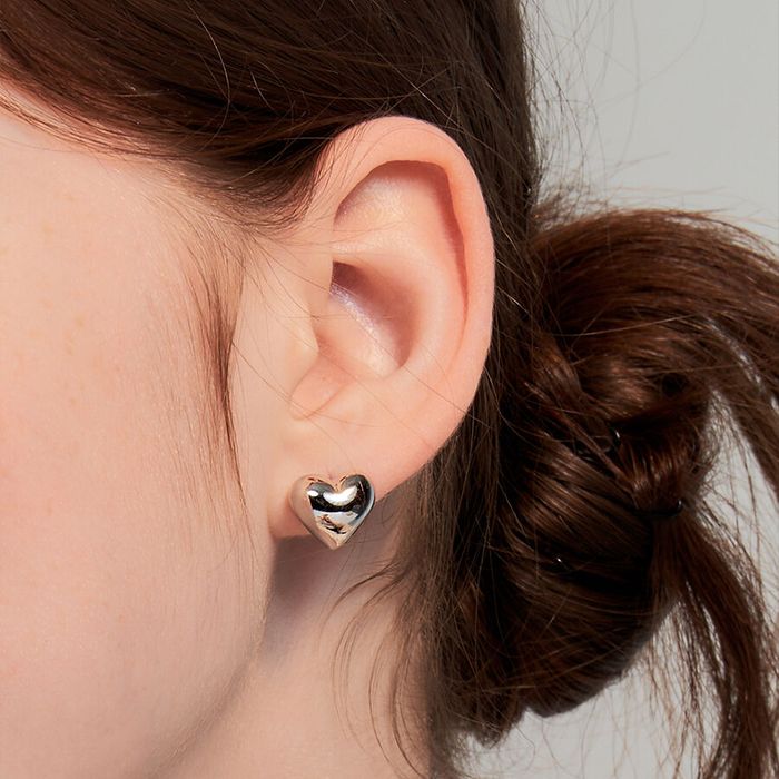 humming heart earring 2色 おしゃれ ピアス 韓国芸能人着用 韓国ファッション