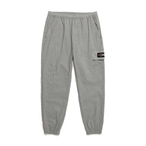 N241UPT990 ウーブン トレーニング カーゴ ジョガー パンツ STONE GREY