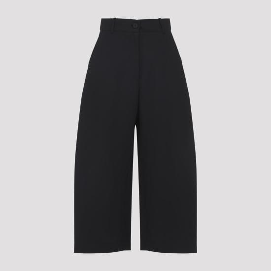 STUDIO NICHOLSON Women Straight Pants CHALCOSNW1225 BLACK GRAPE