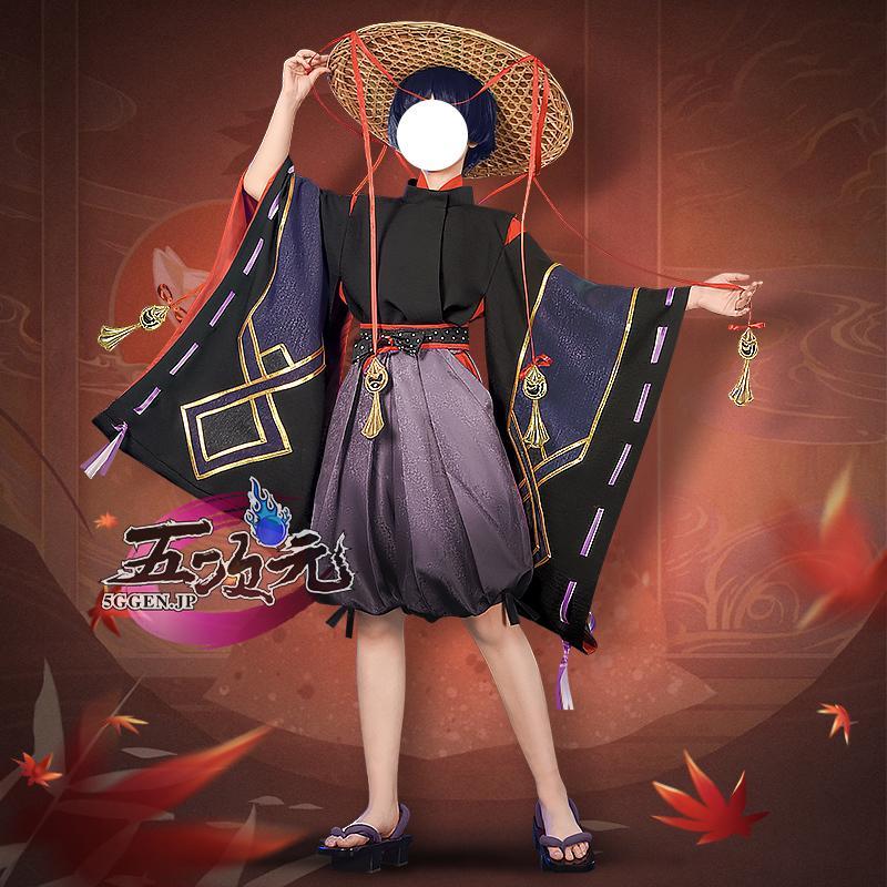2026 新品 G 五 次元 基 萌 原 神 コスプレ 散兵 スカラマシュ 歌仙 黒主 衣装 ウイッグ 追加 可