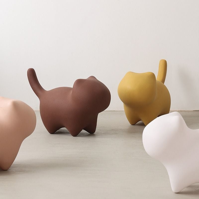 スツール 猫型 猫 キャット 動物 クリエイティブ かわいい おしゃれ シンプル 北欧 キッズ 子ども インテリア 子供部屋 リビング
