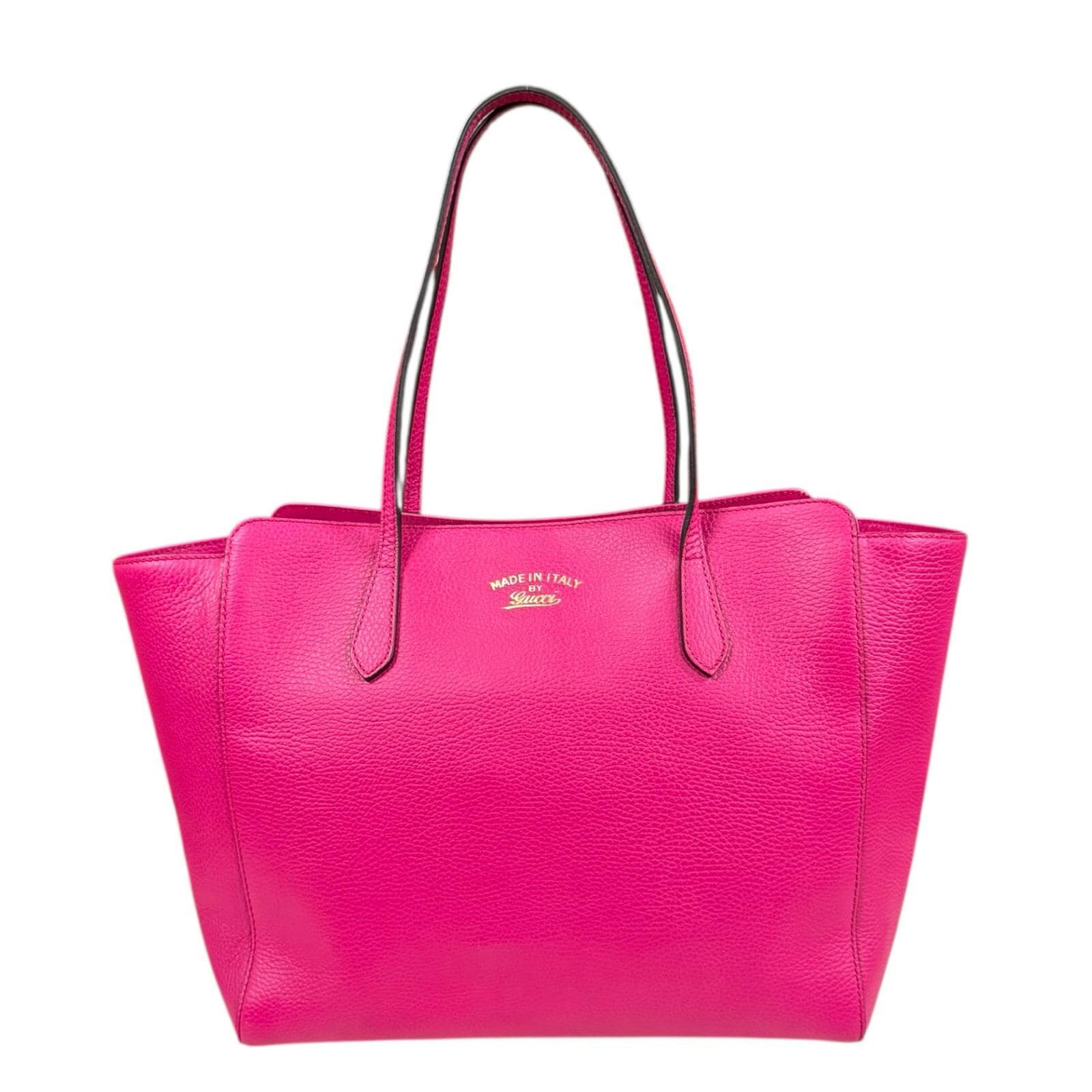 グッチ スウィング トートバッグ レザー 354397 ピンク GUCCI 中古