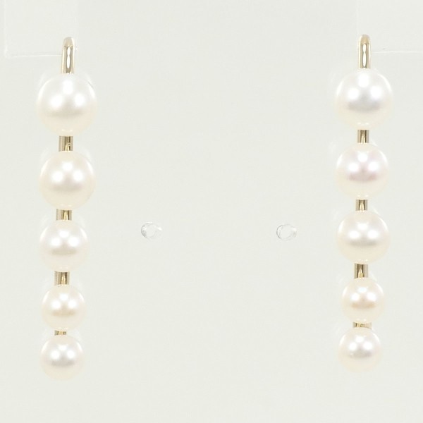 K18 18金 YG イエローゴールド ピアス パール(真珠) 総重量約1.2g ジュエリー 中古