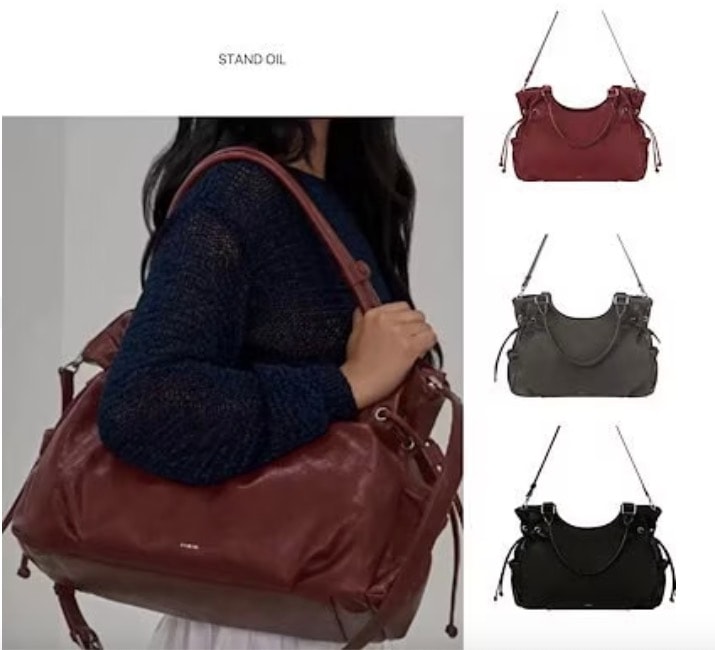 BREEZY BAG ハンドバッグ 韓国人気ブランド STAND OIL ブラックショルダーバッグ [3カラー]