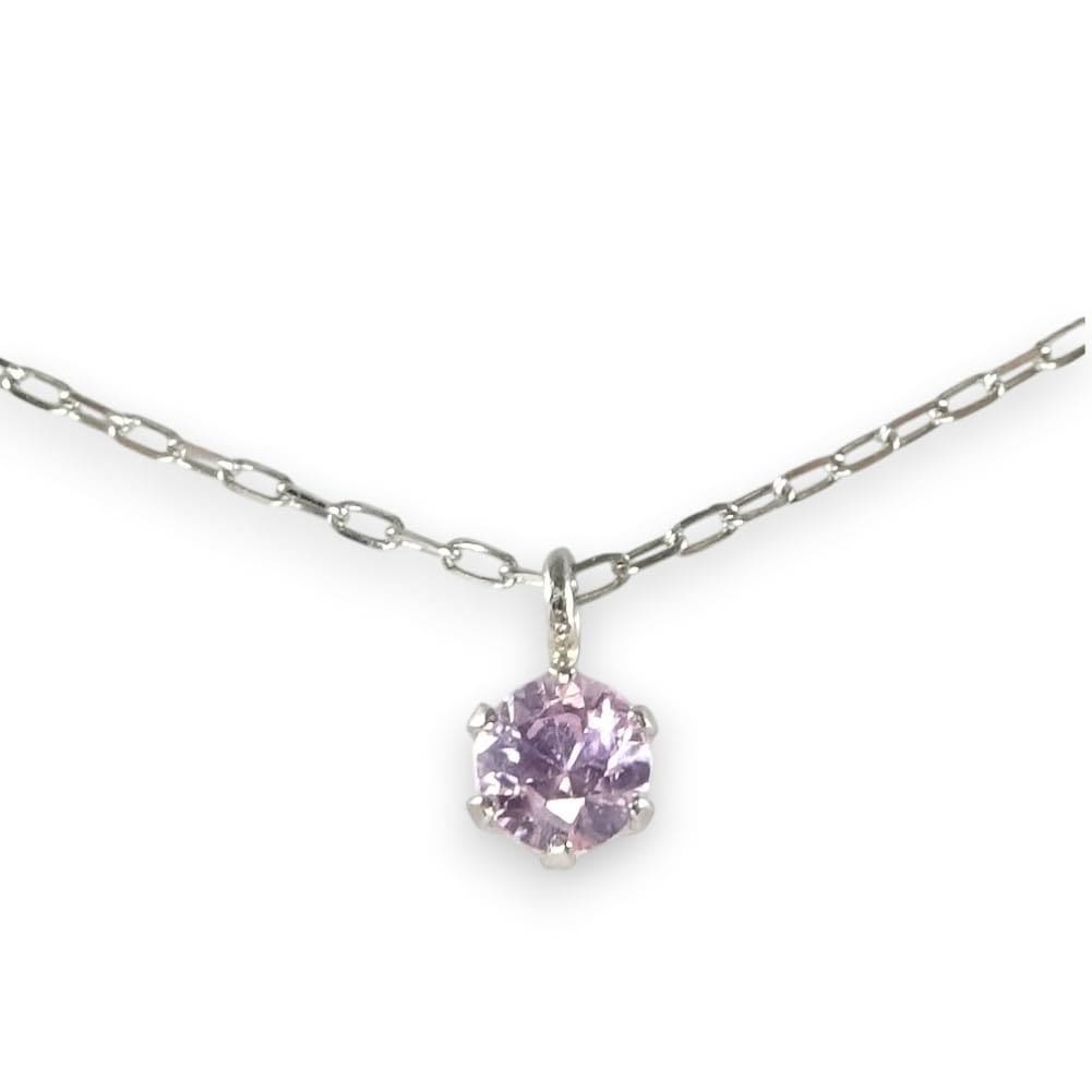 プラチナピンクサファイアネックレスペンダント 一粒 0.1カラット ちっちゃくてごめんねプチネック 【誕生石9月】 【ギフトラッピング済み】