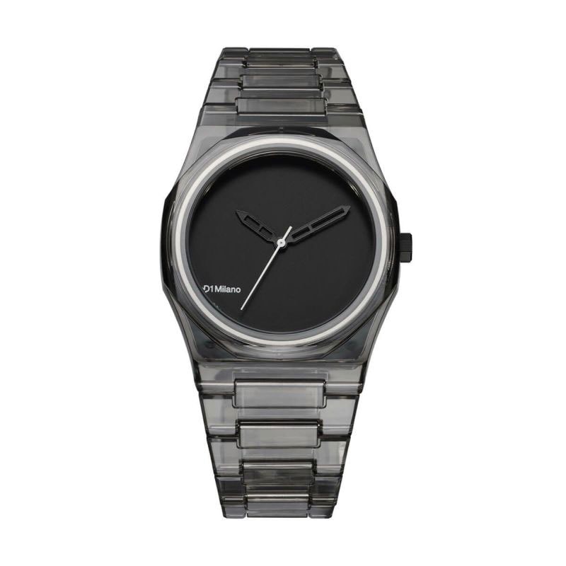 D1 MILANO 【国内正規品】D1 MILANO ナイロン クリアブラック クオーツ ユニセックスタイプ NYBJ02