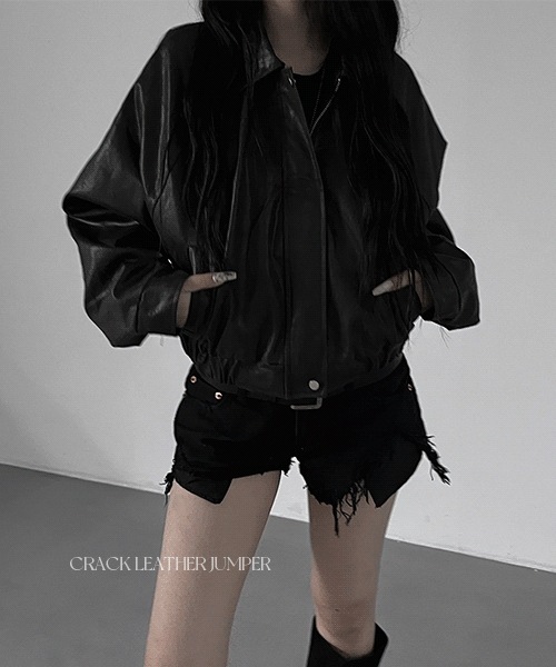 crack leather jumper 8,440円