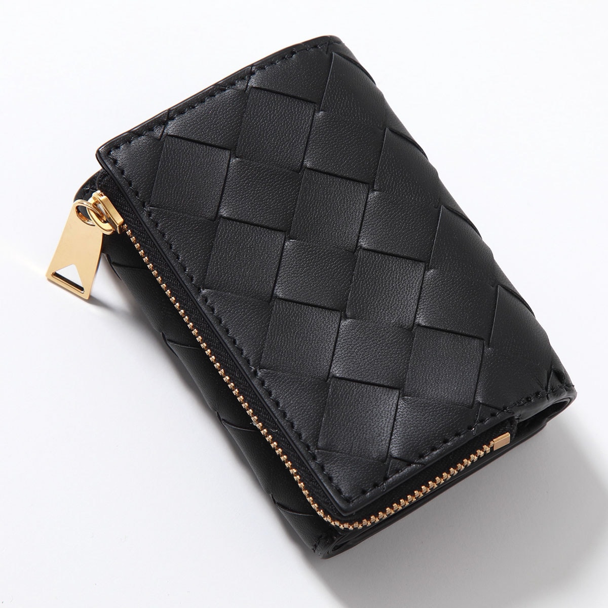 BOTTEGA VENETA ボッテガヴェネタ 三つ折り財布 690568 V3UH2 メンズ スモール イントレチャート 三つ折りファスナーウォレット レザー 小銭入れあり