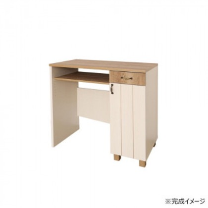 日本製組立家具 カントリー調キッチンラック ゴミ箱収納レンジ台 CO-CR-9290C