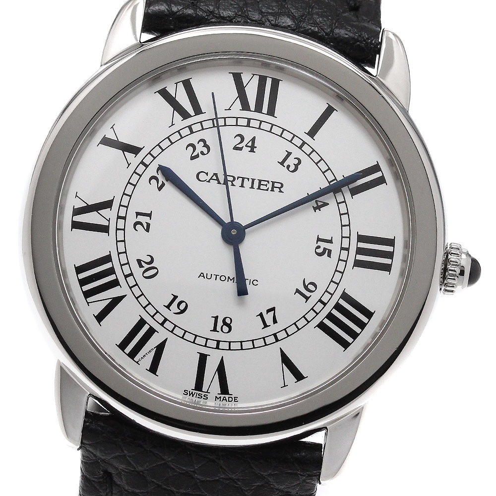 カルティエ CARTIER WSRN0013 ロンドソロ MM 自動巻き ボーイズ 良品 保証書付き_959482【中古】