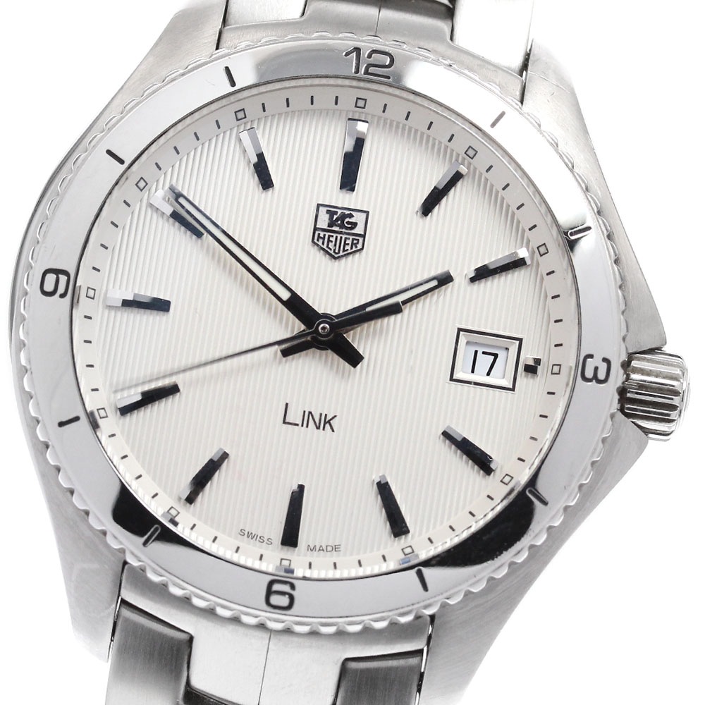 タグホイヤー TAG HEUER WAT1111 リンク デイト クォーツ メンズ 保証書付き_957721【中古】
