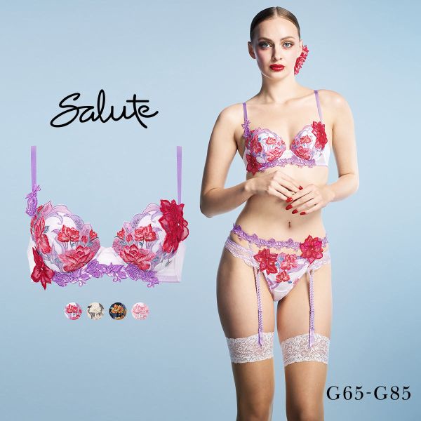 ワコール サルート 33グループ 33G P-UP ブラジャー G プッシュアップ 谷間 大きいサイ