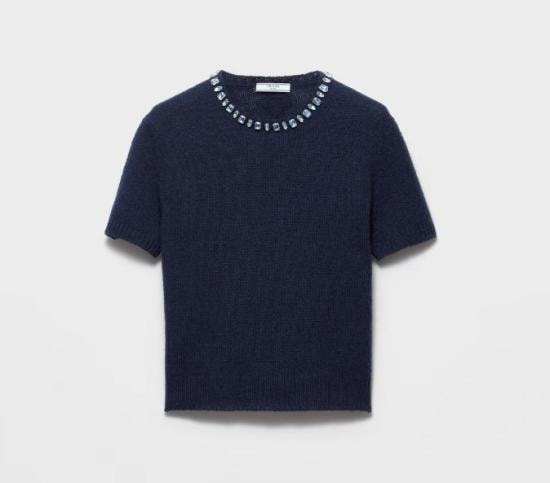PRADA Women Tops P24V2B18M6 S OOOF0008 Blue