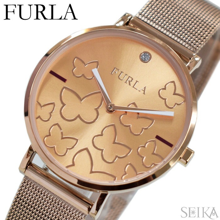 フルラ FURLA GIADA BUTTERFLY R4253113501(63) 時計 ピンクゴー