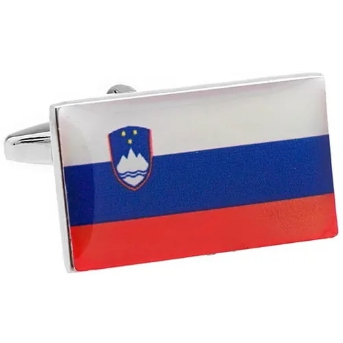 カフスボタン スロベニア 国旗 カフス カフリンクス