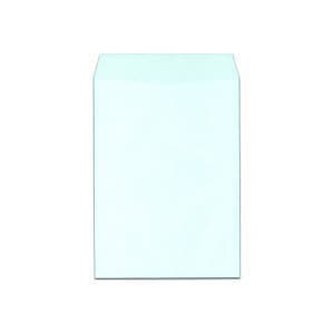 （まとめ） キングコーポレーション カラークラフト封筒 角2 85g／m2 枠なし ミズ K2C85M 1パック（100枚） 3セット