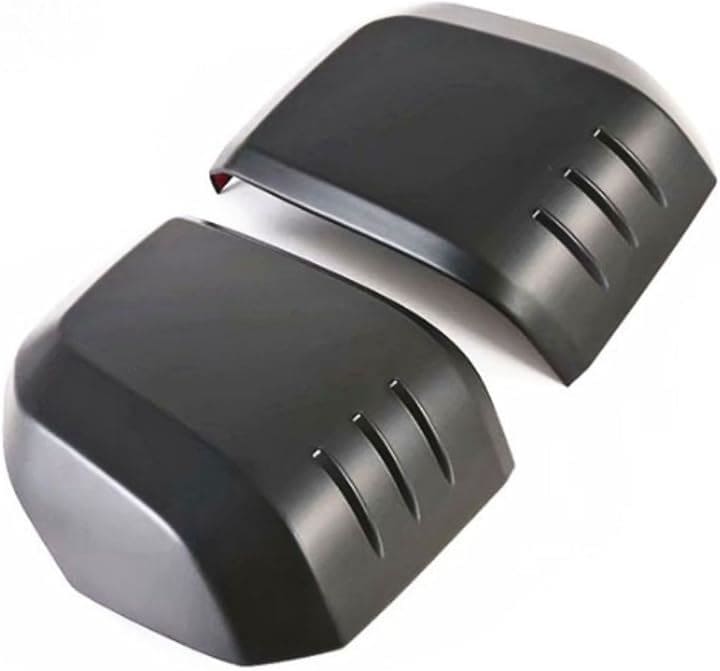 互換品 ハイエース ドアミラー サイドミラー カバー 200系 6型 7型 8型 左右セット 貼るだけ かんたん装着 (マットブラック)